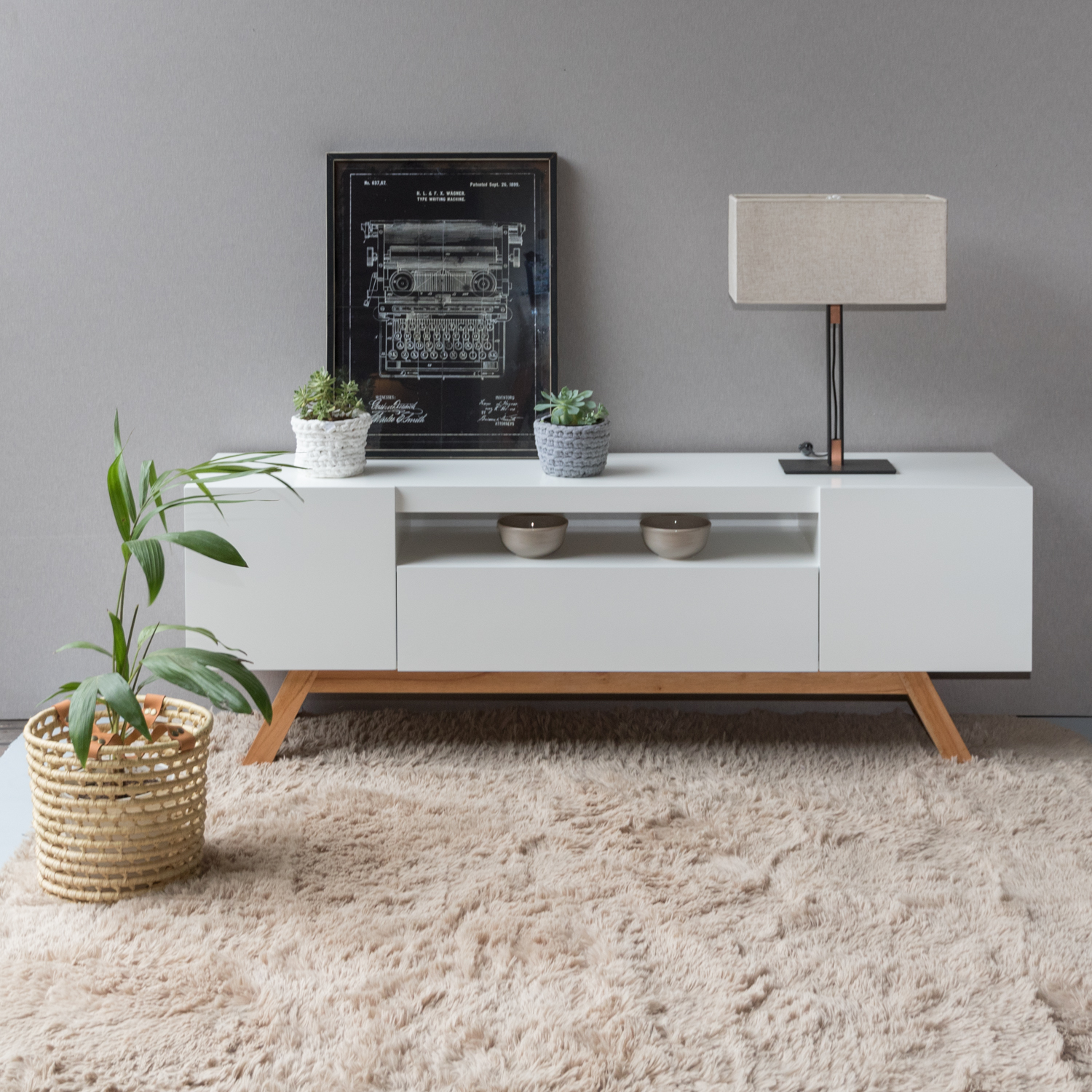 mesa de tv nordica